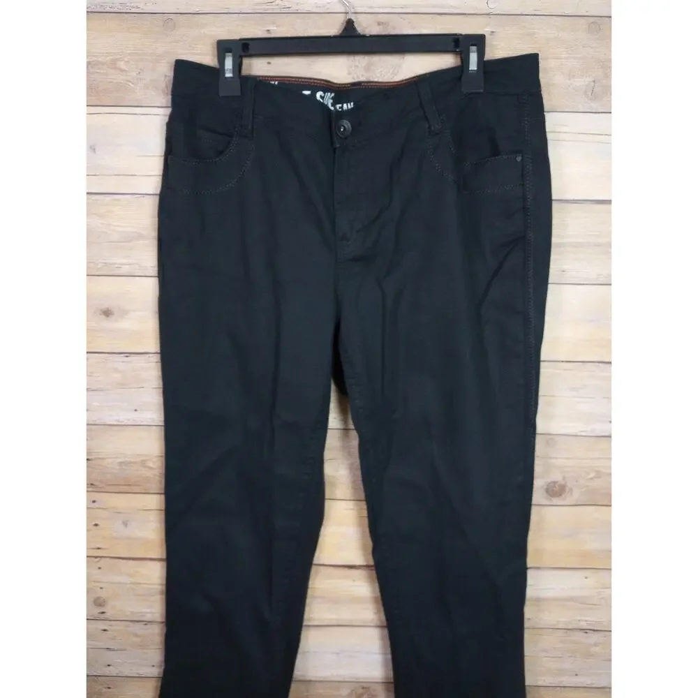 DKNY East Side Woman Jeans 16W Black Flare Bootcut Pants